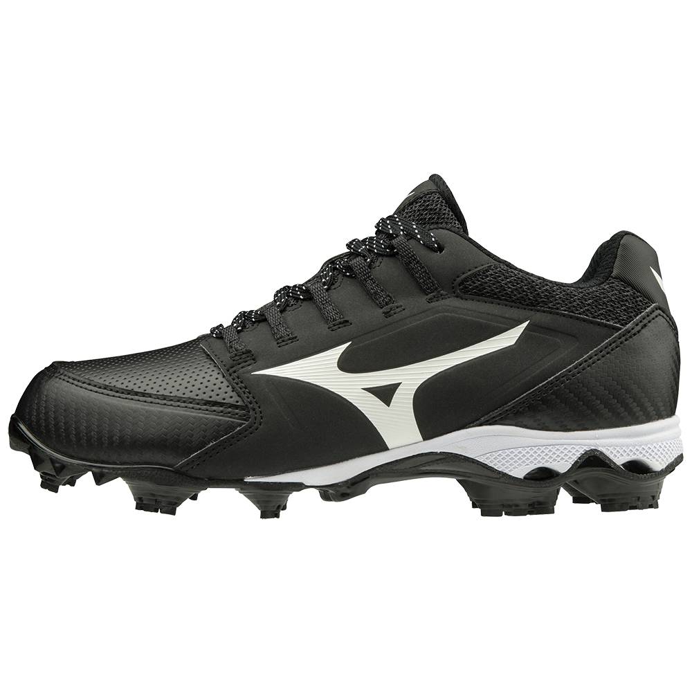 Zapatillas Sofbol Mizuno 9-Spike Advanced Finch Elite 4 TPU Molded Mujer Negras/Blancas Comprar KYDU